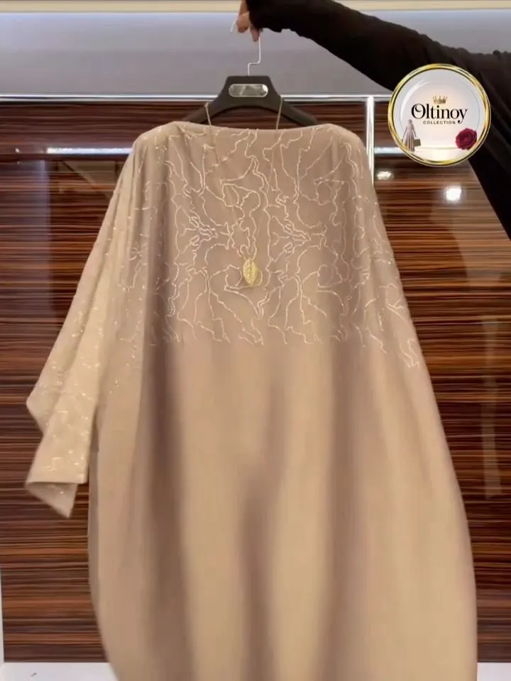 Kashtali Dubay shoyi abaya — Oltinoy Collection optom